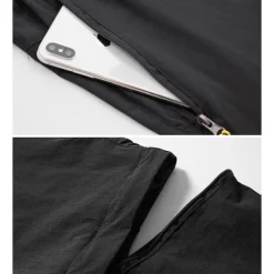 Men's Convertible Zip Off Pants Hiking Pants Trousers Summer Outdoor Waterproof Windproof Breathable Quick Dry Pants / Trousers Bottoms Elastic Waist Black Army Green Camping / Hiking Fishing Hiking