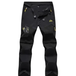 Men's Convertible Zip Off Pants Hiking Pants Trousers Summer Outdoor Waterproof Windproof Breathable Quick Dry Pants / Trousers Bottoms Elastic Waist Black Army Green Camping / Hiking Fishing Hiking