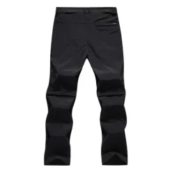 Men's Convertible Zip Off Pants Hiking Pants Trousers Summer Outdoor Waterproof Windproof Breathable Quick Dry Pants / Trousers Bottoms Elastic Waist Black Army Green Camping / Hiking Fishing Hiking