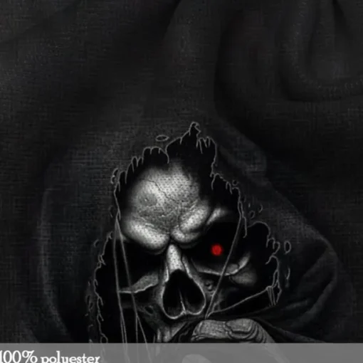 Men's Cool Skulls Hoodie Hoodies Sweatshirt Fashion Cool Long Sleeve Hooded Vacation Travel Streetwear Black Drawstring Fall Winter Designer