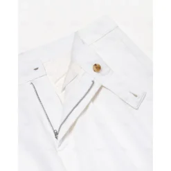 Men's Cotton Linen Pants Solid Color Full Length Wedding Party Outdoor Elegant Vacation Black White Micro-elastic