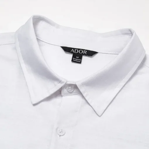 Men's Cotton Linen Shirt Palm Tree Outdoor Vacation White Blue Long Sleeve Turndown Summer Spring Clothing Apparel