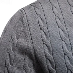 Men's Cotton Pullover Sweater Jumper Knit Embroidery Deer Crew Neck Knitwear Elegant Christmas Outdoor Clothing Apparel Fall Winter Black White S M L