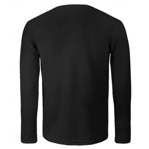 Men's Cotton T shirt Tee Embroidered Palm Tree Crew Neck Training Outdoor Long Sleeve Clothing Apparel Elegant Warm Vacation Vintage