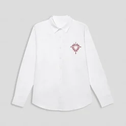 Men's Couples' Cotton Linen Shirt Valentines Day Shirt Heart Outdoor Vacation White Long Sleeve Turndown Summer Spring Clothing Apparel