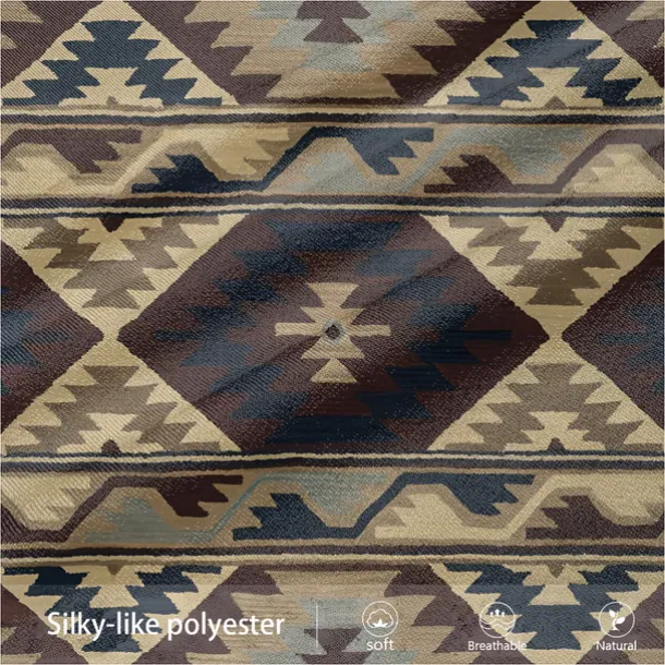 Men's Cowboy Hoodie Hoodies Sweatshirt Fashion Cool Long Sleeve Hooded Vacation Going out Streetwear Blue Brown Drawstring Fall Winter Designer