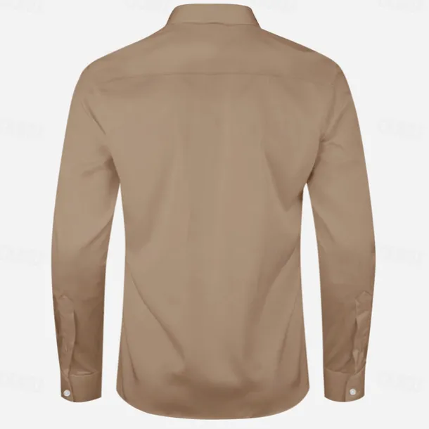 Men's Cowboy Western Shirt Button Up Shirt Cowboy Shirt Long Sleeve Vintage Western Outdoor Daily Holiday Spring Fall Winter Turndown Collared Shirts 3D Print Brown