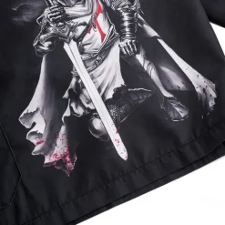 Men's Cross Halloween Costumes Shorts Mid Waist Vacation Fashion Streetwear Outdoor Casual Holiday Side Pockets Drawstring Designer Clothing Apparel