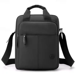 Men's Crossbody Bag Messenger Bag Oxford Cloth Daily Holiday Zipper Large Capacity Multi Carry Solid Color Black Blue Green