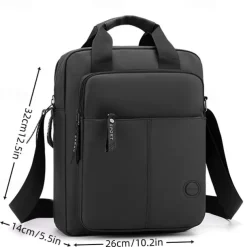 Men's Crossbody Bag Messenger Bag Oxford Cloth Daily Holiday Zipper Large Capacity Multi Carry Solid Color Black Blue Green