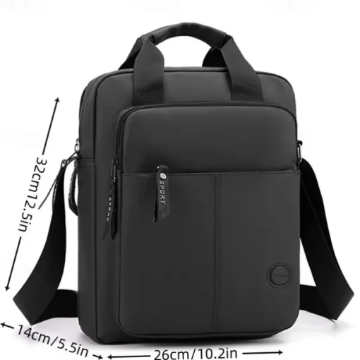 Men's Crossbody Bag Messenger Bag Oxford Cloth Daily Holiday Zipper Large Capacity Multi Carry Solid Color Black Blue Green