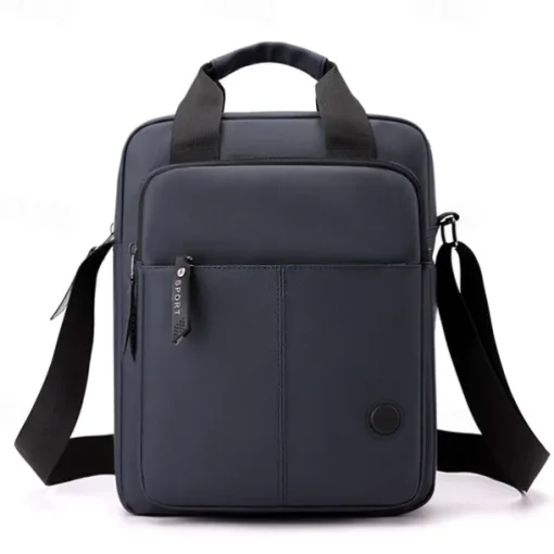Men's Crossbody Bag Messenger Bag Oxford Cloth Daily Holiday Zipper Large Capacity Multi Carry Solid Color Black Blue Green