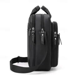 Men's Crossbody Bag Messenger Bag Oxford Cloth Daily Holiday Zipper Large Capacity Multi Carry Solid Color Black Blue Green