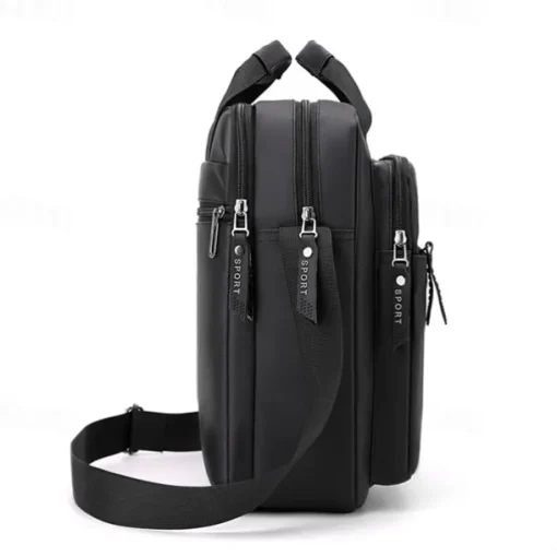 Men's Crossbody Bag Messenger Bag Oxford Cloth Daily Holiday Zipper Large Capacity Multi Carry Solid Color Black Blue Green