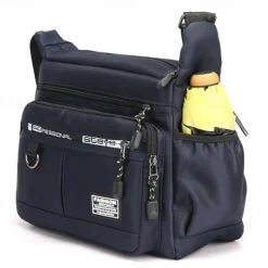 Men's Crossbody Bag Shoulder Bag Messenger Bag Nylon Outdoor Daily Zipper Adjustable Large Capacity Waterproof Solid Color Letter Black Deep Blue Army Green