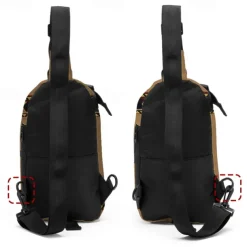 Men's Crossbody Bag Shoulder Bag Chest Bag Polyester Outdoor Daily Holiday Zipper Print Large Capacity Lightweight Multi Carry National Totem Earth Yellow Grey