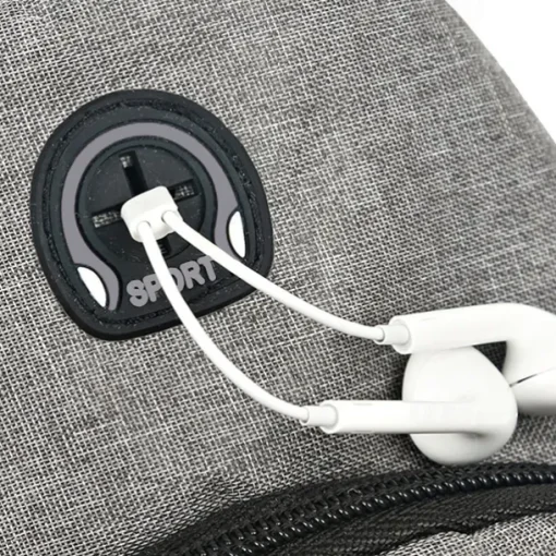 Men's Crossbody Sling Bag with USB Charging Port - Large Capacity, Multi-Pocket Back to School Shoulder Bag
