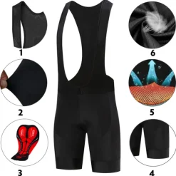 Men's Cycling Bib Shorts 3D Padded Shorts Bike Shorts Bottoms Semi-Form Fit Mountain Bike MTB Road Bike Cycling Sports Breathable Quick Dry Moisture Wicking Comfortable Black Yellow Lycra Clothing