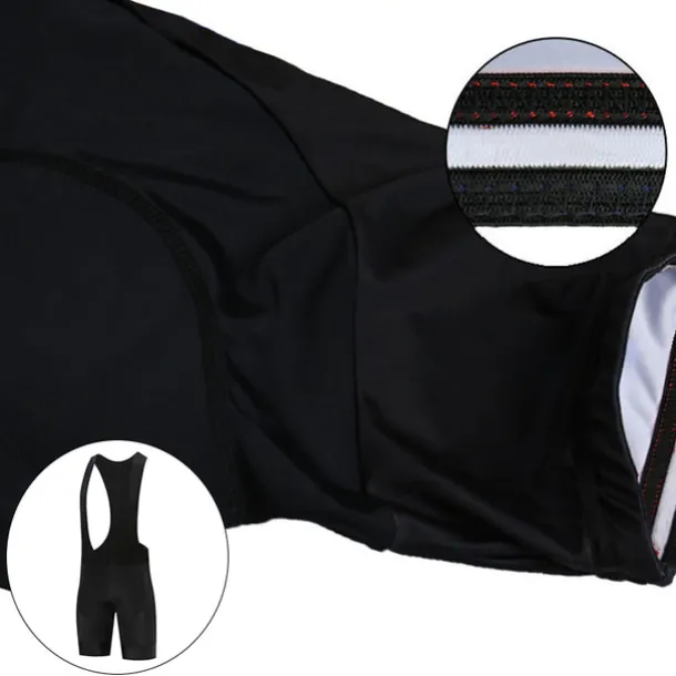 Men's Cycling Bib Shorts 3D Padded Shorts Bike Shorts Bottoms Semi-Form Fit Mountain Bike MTB Road Bike Cycling Sports Breathable Quick Dry Moisture Wicking Comfortable Black Yellow Lycra Clothing