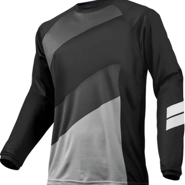 Men's Cycling Jersey Downhill Jersey Dirt Bike Jersey Long Sleeve Mountain Bike MTB Road Bike Cycling Winter Black Yellow Red Patchwork Bike Jersey Thermal Warm UV Resistant Breathable Quick Dry Back