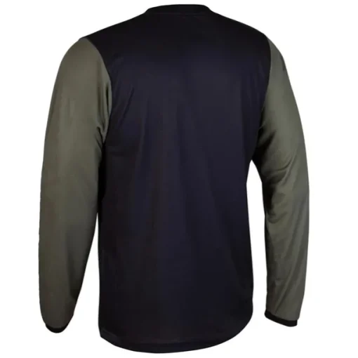 Men's Cycling Jersey Downhill Jersey Dirt Bike Jersey Solid Color Patchwork Patterned Long Sleeve Bike Jersey Top with 3 Rear Pockets Mountain Bike MTB Road Bike Cycling UV Resistant Quick Dry Back