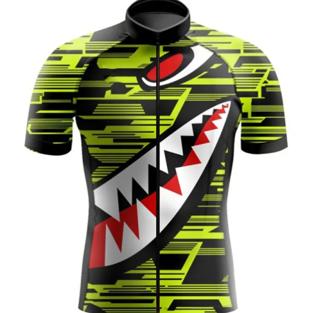 Men's Cycling Jersey Dragon Funny Short Sleeve Bike Jersey Top with 3 Rear Pockets Mountain Bike MTB Road Bike Cycling Quick Dry Reflective Strips Back Pocket Moisture Wicking Sports Black White Green