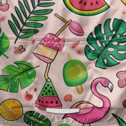 Men's Cycling Jersey Fruit Short Sleeve Bike Tee Tshirt Jersey with 3 Rear Pockets Mountain Bike MTB Quick Dry Anatomic Design Wicking Breathable Sports Pink Clothing Apparel