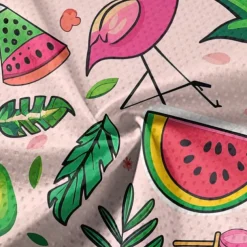 Men's Cycling Jersey Fruit Short Sleeve Bike Tee Tshirt Jersey with 3 Rear Pockets Mountain Bike MTB Quick Dry Anatomic Design Wicking Breathable Sports Pink Clothing Apparel