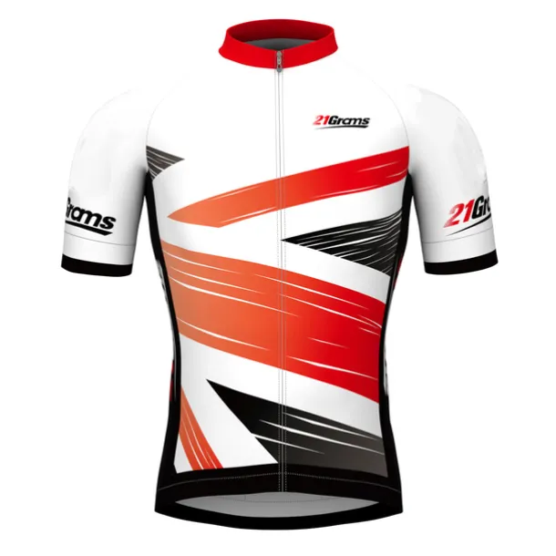 Men's Cycling Jersey Geometric Germany National Flag Short Sleeve Bike Jersey Top with 3 Rear Pockets Mountain Bike MTB Road Bike Cycling UV Resistant Quick Dry Back Pocket Sweat-Wicking Sports White