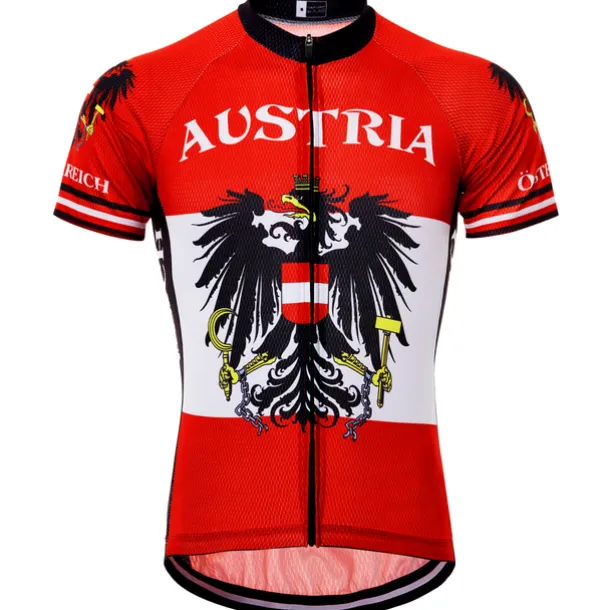 Men's Cycling Jersey Geometric Germany National Flag Short Sleeve Bike Jersey Top with 3 Rear Pockets Mountain Bike MTB Road Bike Cycling UV Resistant Quick Dry Back Pocket Sweat-Wicking Sports White
