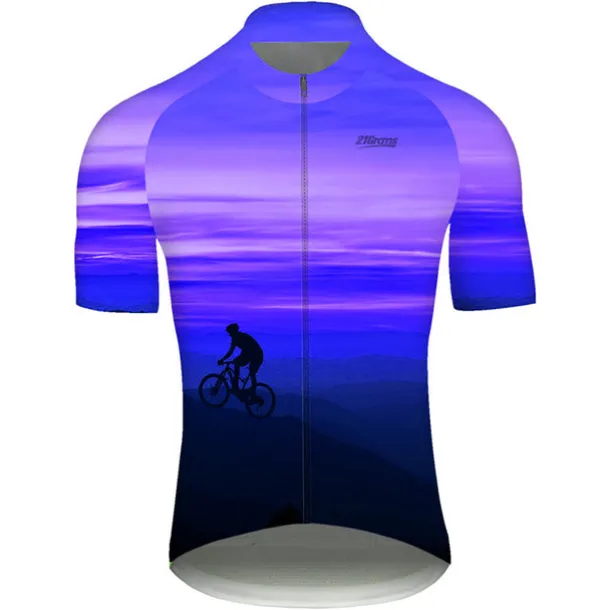 Men's Cycling Jersey Gradient Patterned 3D Short Sleeve Bike Jersey Top with 3 Rear Pockets Mountain Bike MTB Road Bike Cycling Cycling Quick Dry Ultraviolet Resistant Reflective Strips Sports Yellow