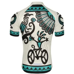 Men's Cycling Jersey Graphic Funny Short Sleeve Bike Jersey Top with 3 Rear Pockets Mountain Bike MTB Road Bike Cycling Quick Dry Reflective Strips Back Pocket Moisture Wicking Sports White Yellow Red