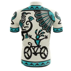 Men's Cycling Jersey Graphic Funny Short Sleeve Bike Jersey Top with 3 Rear Pockets Mountain Bike MTB Road Bike Cycling Quick Dry Reflective Strips Back Pocket Moisture Wicking Sports White Yellow Red