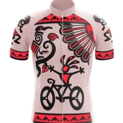 Men's Cycling Jersey Graphic Funny Short Sleeve Bike Jersey Top with 3 Rear Pockets Mountain Bike MTB Road Bike Cycling Quick Dry Reflective Strips Back Pocket Moisture Wicking Sports White Yellow Red