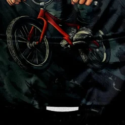 Men's Cycling Jersey Graphic Short Sleeve Bike Tee Tshirt Jersey with 3 Rear Pockets Mountain Bike MTB Quick Dry Anatomic Design Wicking Breathable Sports Dark Grey Black Dark Navy Clothing Apparel