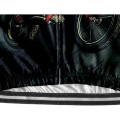 Men's Cycling Jersey Graphic Short Sleeve Bike Tee Tshirt Jersey with 3 Rear Pockets Mountain Bike MTB Quick Dry Anatomic Design Wicking Breathable Sports Dark Grey Black Dark Navy Clothing Apparel