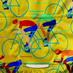 Men's Cycling Jersey Graphic Short Sleeve Bike Tee Tshirt Jersey with 3 Rear Pockets Mountain Bike MTB Quick Dry Anatomic Design Wicking Breathable Sports Black Yellow Red Clothing Apparel