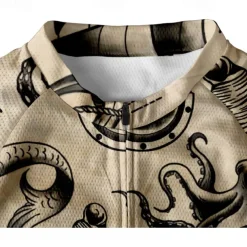 Men's Cycling Jersey Graphic Short Sleeve Bike Tee Tshirt Jersey Top with 3 Rear Pockets Mountain Bike MTB Quick Dry Breathable Sports Khaki Clothing Apparel