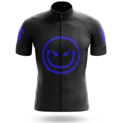Men's Cycling Jersey Graphic Funny Short Sleeve Bike Jersey Top with 3 Rear Pockets Mountain Bike MTB Road Bike Cycling Quick Dry Reflective Strips Back Pocket Moisture Wicking Sports Black Red Blue