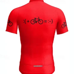 Men's Cycling Jersey Graphic Short Sleeve Bike Tee Tshirt Jersey with 3 Rear Pockets Mountain Bike MTB Quick Dry Anatomic Design Wicking Breathable Sports Yellow Red Blue Clothing Apparel