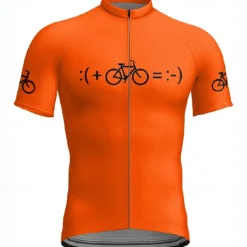 Men's Cycling Jersey Graphic Short Sleeve Bike Tee Tshirt Jersey with 3 Rear Pockets Mountain Bike MTB Quick Dry Anatomic Design Wicking Breathable Sports Yellow Red Blue Clothing Apparel