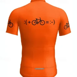 Men's Cycling Jersey Graphic Short Sleeve Bike Tee Tshirt Jersey with 3 Rear Pockets Mountain Bike MTB Quick Dry Anatomic Design Wicking Breathable Sports Yellow Red Blue Clothing Apparel