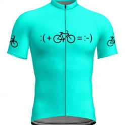 Men's Cycling Jersey Graphic Short Sleeve Bike Tee Tshirt Jersey with 3 Rear Pockets Mountain Bike MTB Quick Dry Anatomic Design Wicking Breathable Sports Yellow Red Blue Clothing Apparel