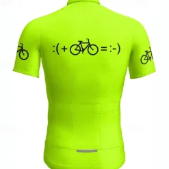 Men's Cycling Jersey Graphic Short Sleeve Bike Tee Tshirt Jersey with 3 Rear Pockets Mountain Bike MTB Quick Dry Anatomic Design Wicking Breathable Sports Yellow Red Blue Clothing Apparel