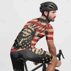 Men's Cycling Jersey Graphic Short Sleeve Bike Tee Tshirt Jersey with 3 Rear Pockets Mountain Bike MTB Quick Dry Anatomic Design Wicking Breathable Sports Red Clothing Apparel