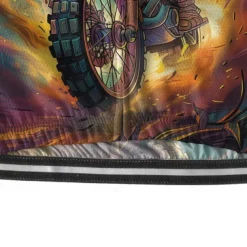 Men's Cycling Jersey Graphic Short Sleeve Bike Tee Tshirt Jersey with 3 Rear Pockets Mountain Bike MTB Quick Dry Anatomic Design Wicking Breathable Sports Blue Dark Green Green Clothing Apparel