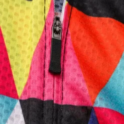 Men's Cycling Jersey Rainbow Plaid Checkered Patterned Short Sleeve Bike Jersey Top with 3 Rear Pockets Mountain Bike MTB Road Bike Cycling Quick Dry Front Zipper Back Pocket Sweat wicking Sports Red