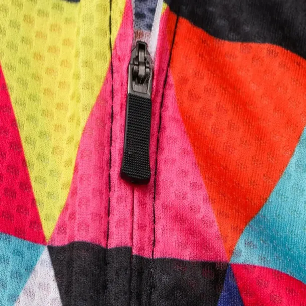 Men's Cycling Jersey Rainbow Plaid Checkered Patterned Short Sleeve Bike Jersey Top with 3 Rear Pockets Mountain Bike MTB Road Bike Cycling Quick Dry Front Zipper Back Pocket Sweat wicking Sports Red