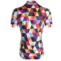 Men's Cycling Jersey Rainbow Plaid Checkered Patterned Short Sleeve Bike Jersey Top with 3 Rear Pockets Mountain Bike MTB Road Bike Cycling Quick Dry Front Zipper Back Pocket Sweat wicking Sports Red