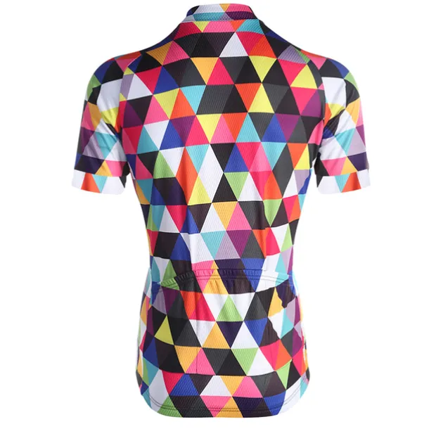 Men's Cycling Jersey Rainbow Plaid Checkered Patterned Short Sleeve Bike Jersey Top with 3 Rear Pockets Mountain Bike MTB Road Bike Cycling Quick Dry Front Zipper Back Pocket Sweat wicking Sports Red